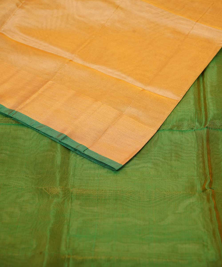 Cream green handwoven uppada silk saree