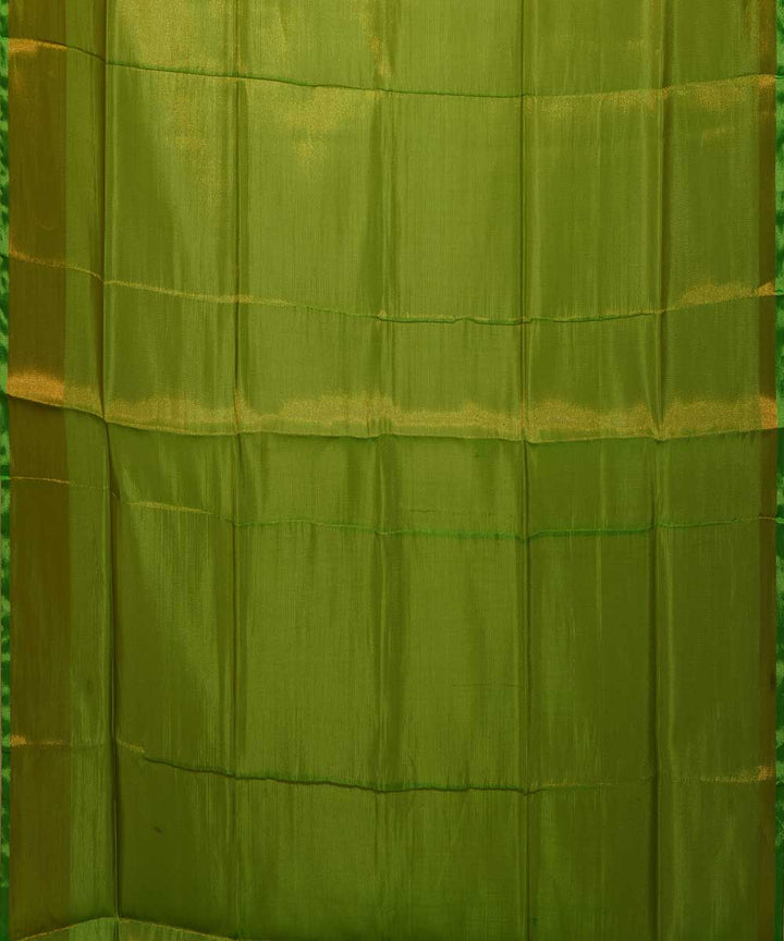 Yellow lime green handwoven uppada silk saree