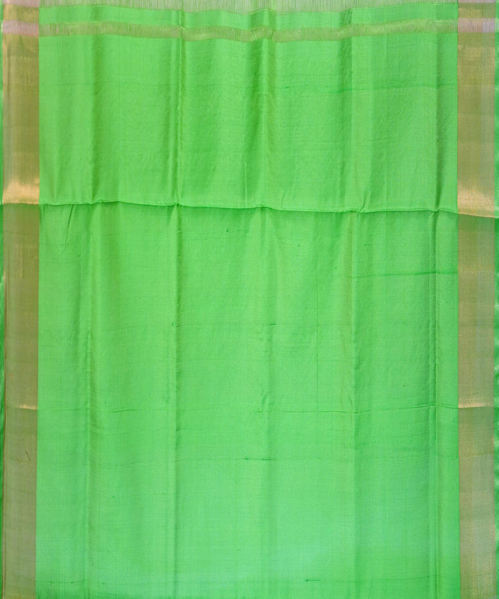 Royal blue green handwoven uppada silk saree