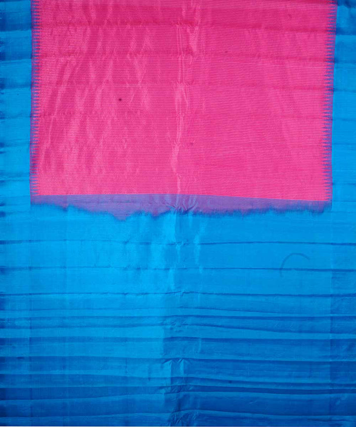 Pink handwoven gadwal silk saree