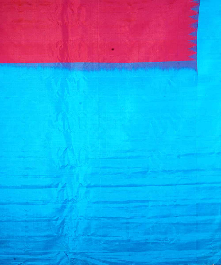 Red handwoven gadwal silk saree