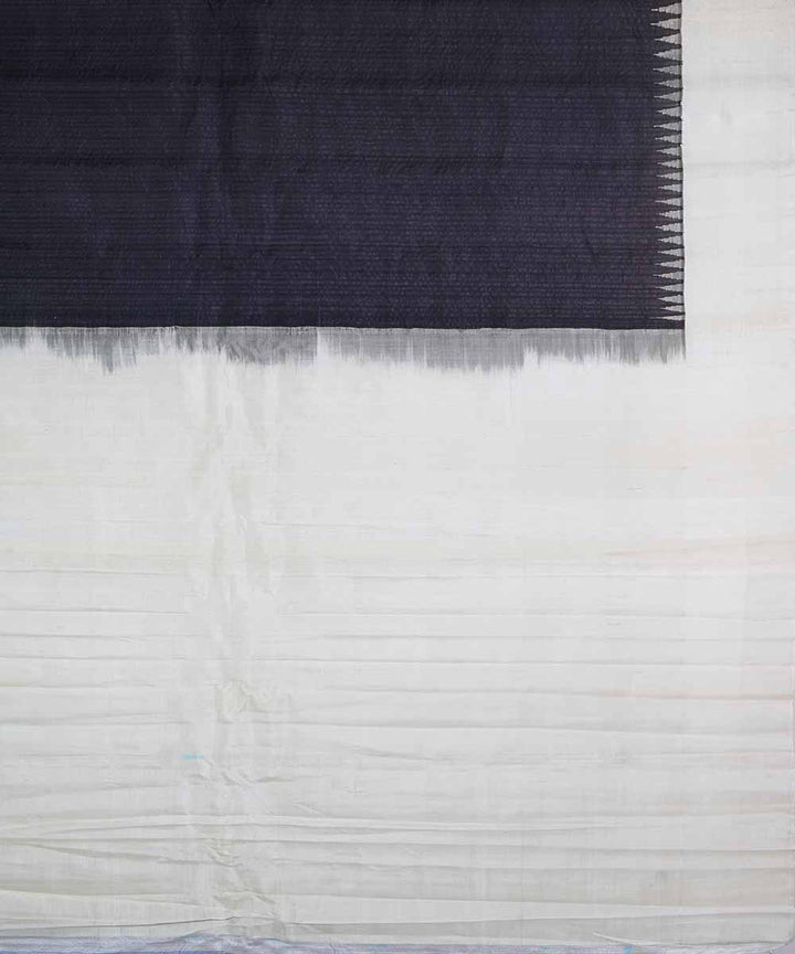 Black handwoven gadwal silk saree