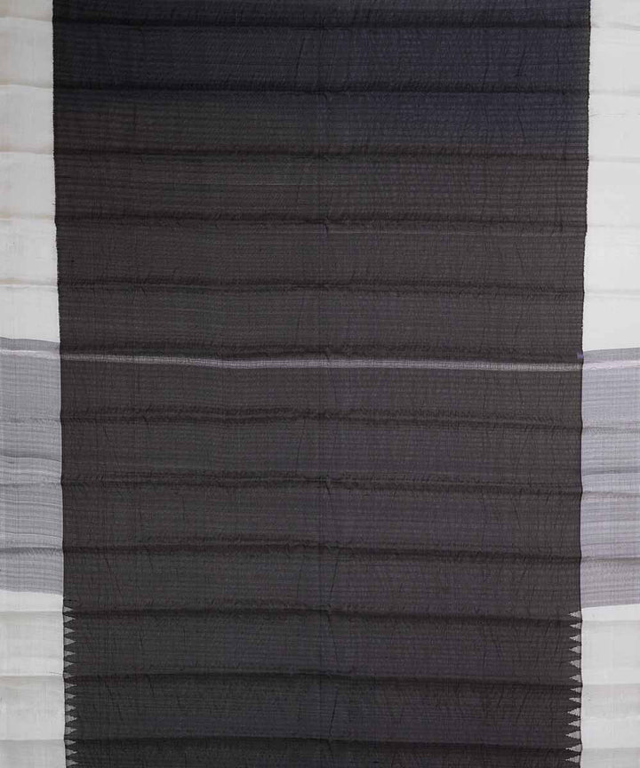 Black handwoven gadwal silk saree