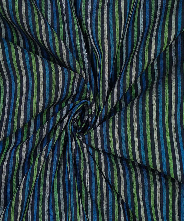 0.5m Multicolour handwoven cotton stripes mangalgiri fabric
