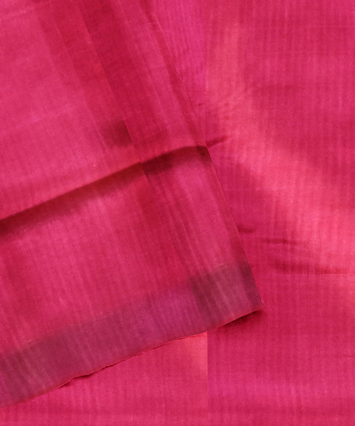 Pink hand woven patola silk saree