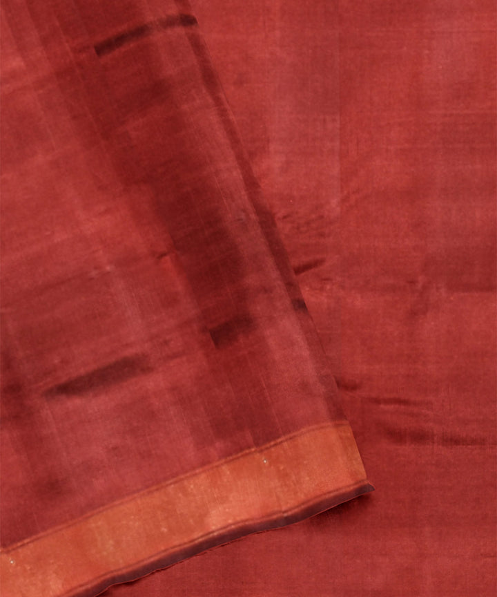 Maroon hand woven patola silk saree