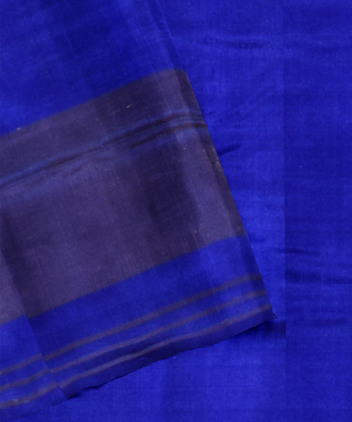 Teal green blue handwoven patola silk saree