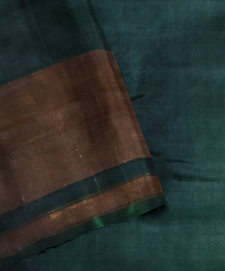 Moss green hand woven patola silk saree