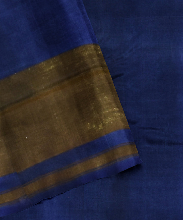 Navy blue handwoven patola silk saree