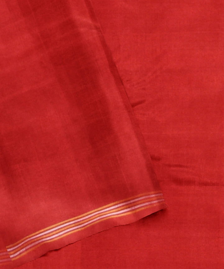 Pink red handwoven patola silk saree