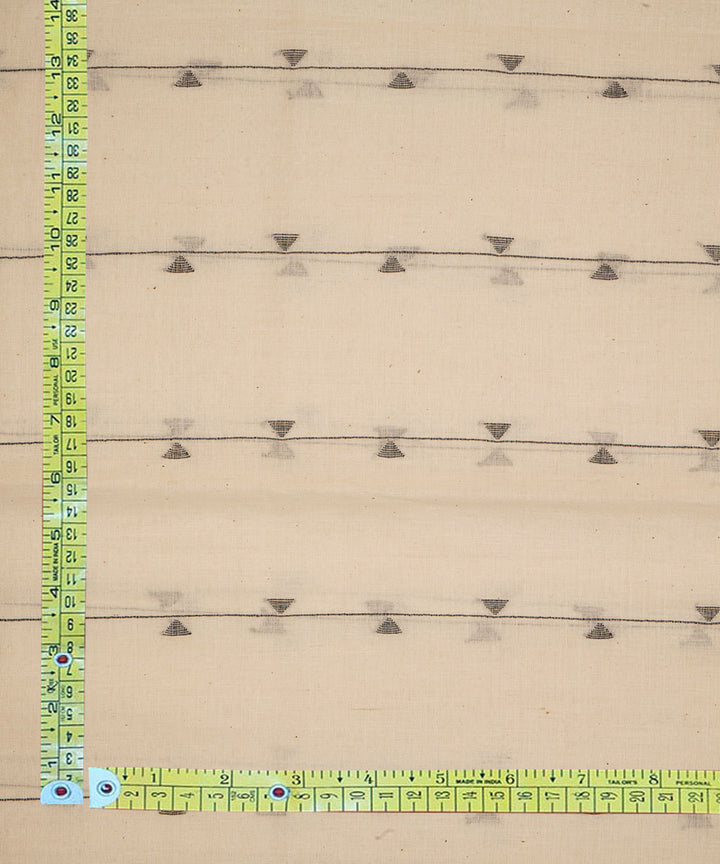 0.6m White hand woven bengal jamdani fabric