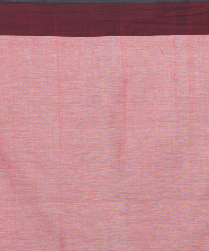 Light orange Handloom Cotton bengal saree