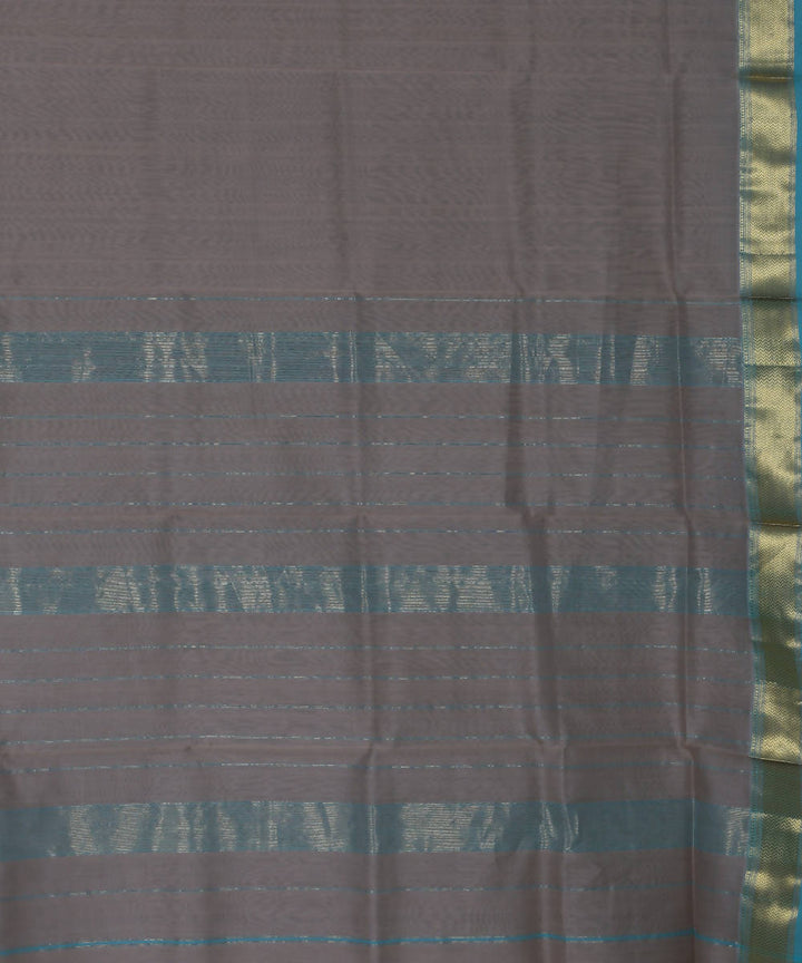 Maheshwari Slate Grey Handloom Sico Saree