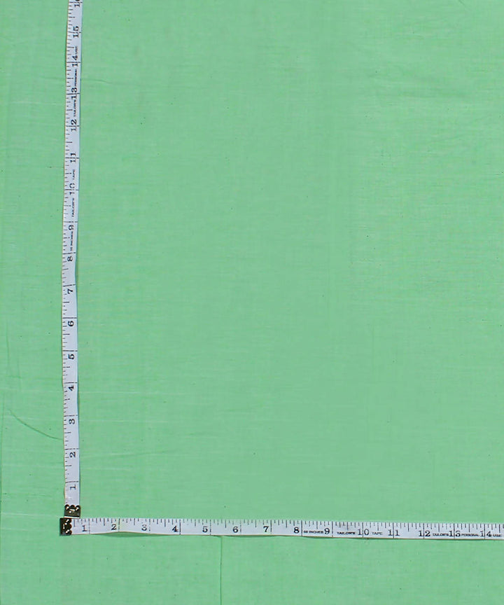 Aqua beige handloom cotton fabric