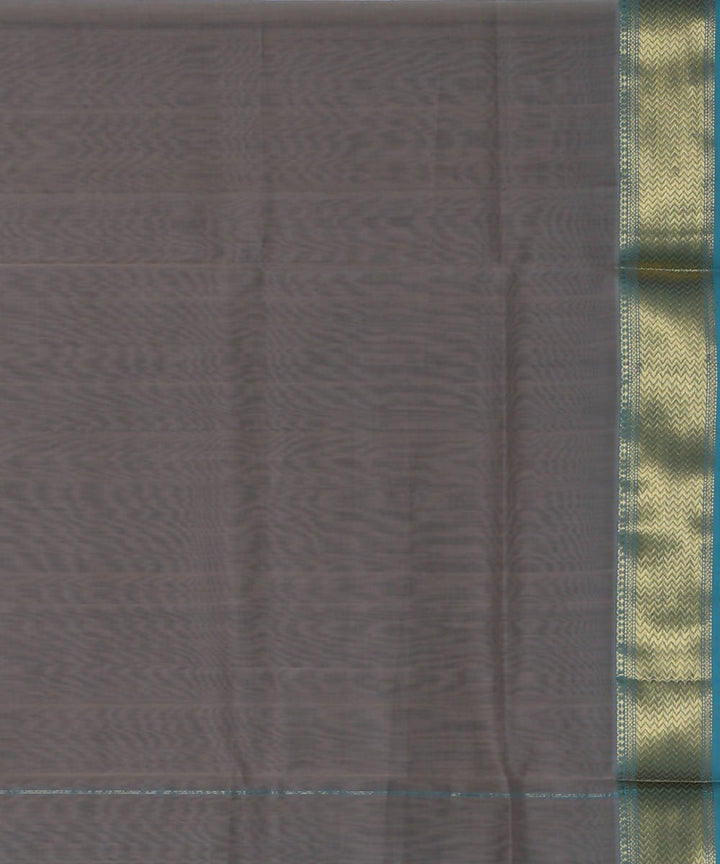 Maheshwari Slate Grey Handloom Sico Saree