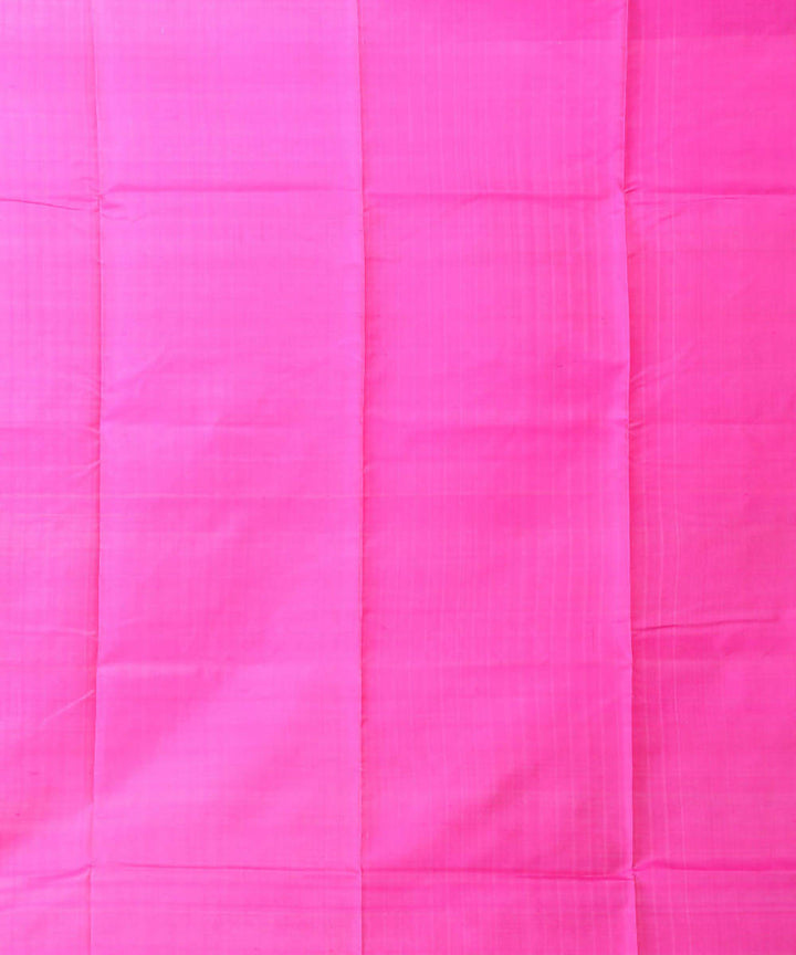 Resham shilpi pink bengal silk saree with handwoven design