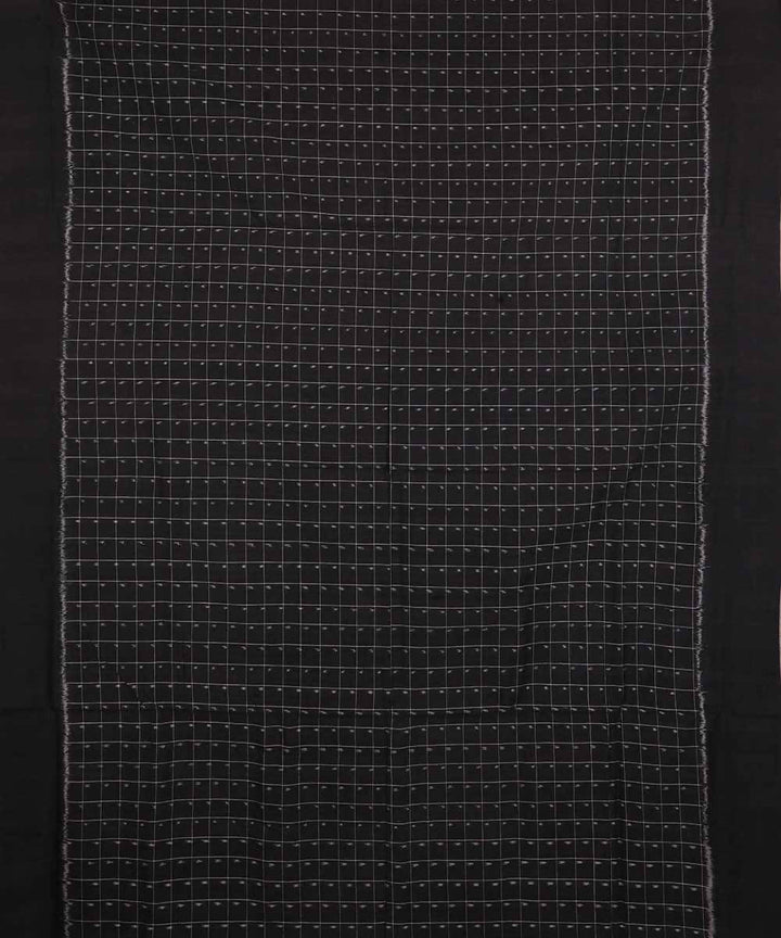Black handloom cotton ikat pochampally saree