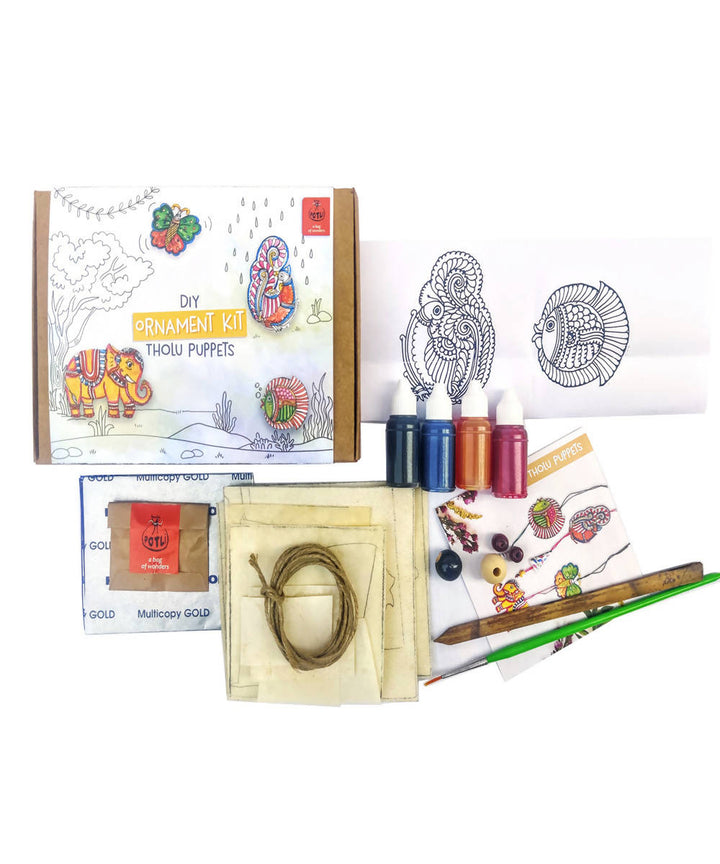 Potli diy ornament kit handmade tholu traditional puppets(8 to 80 age)