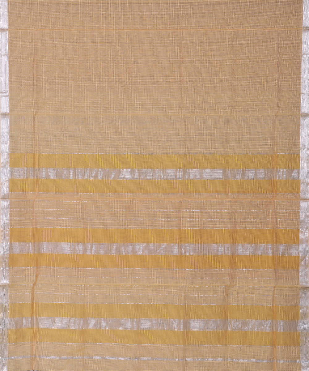 Maheshwari Handloom Sico Beige Saree