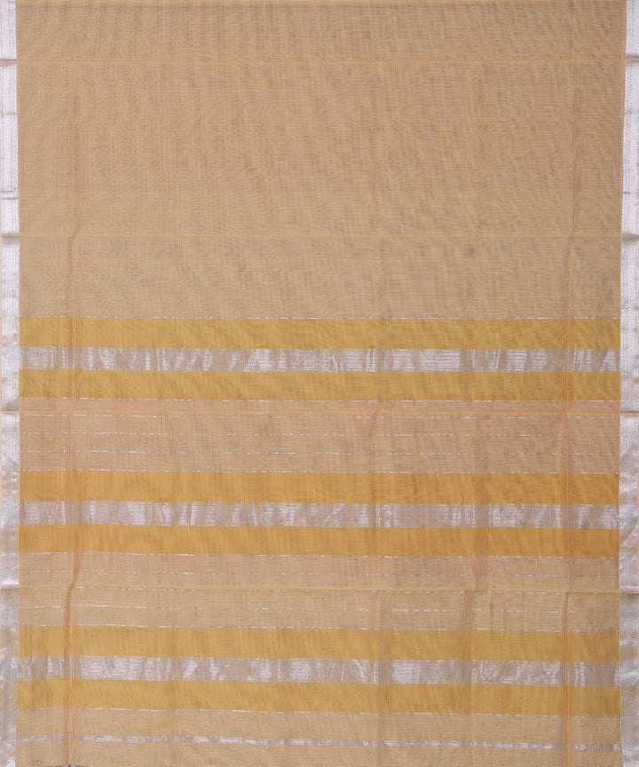 Maheshwari Handloom Sico Beige Saree