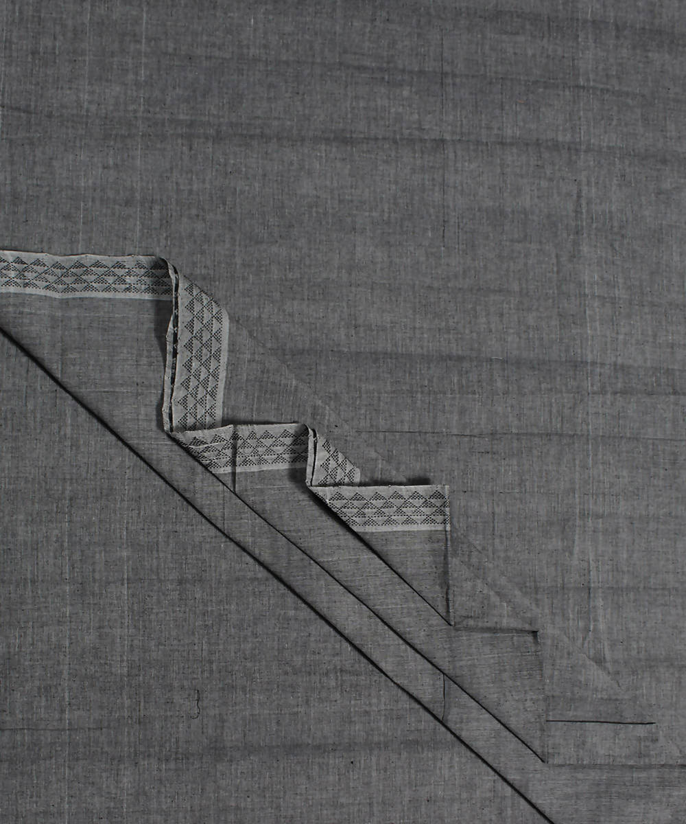 Grey Handwoven Cotton Fabric