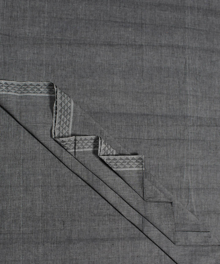 Grey Handwoven Cotton Fabric