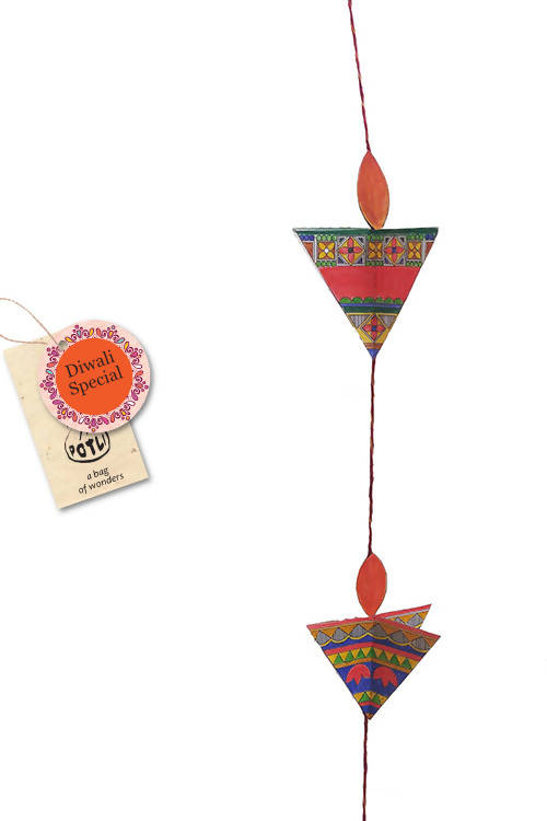 Potli diy educational craft kit paper diya making kit with madhubani art