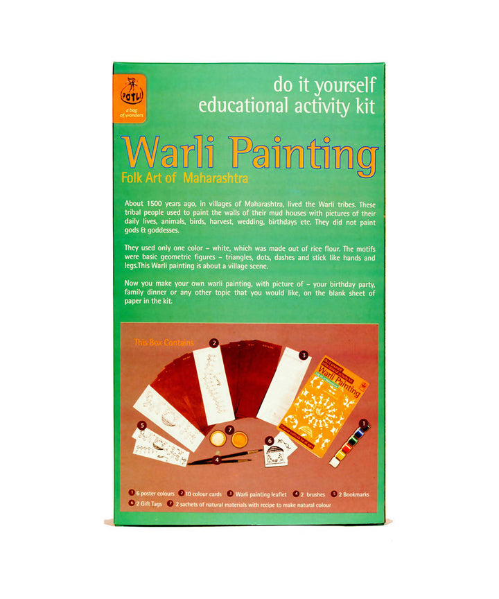 Handmade DIY Educational Colouring Kit Warli Painting of Maharashtra