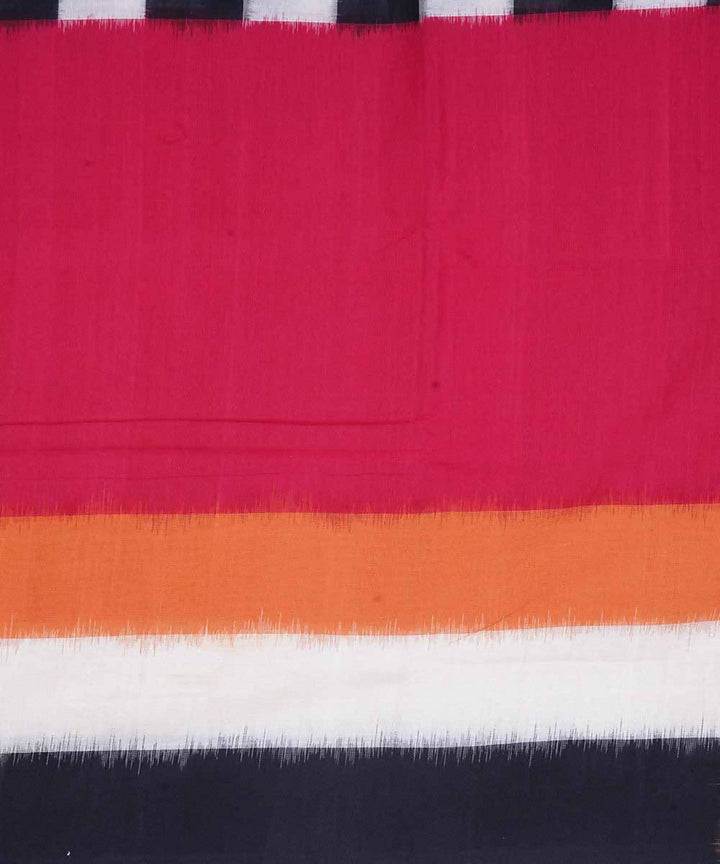 Multicolor cotton handwoven ikat pochampally saree