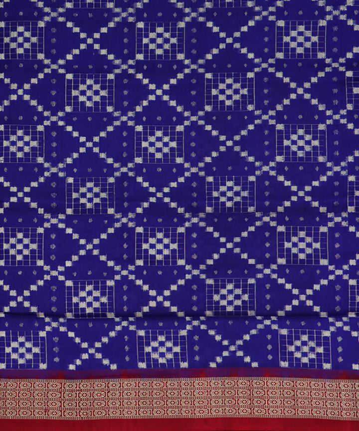 Blue handloom silk sambalpuri saree
