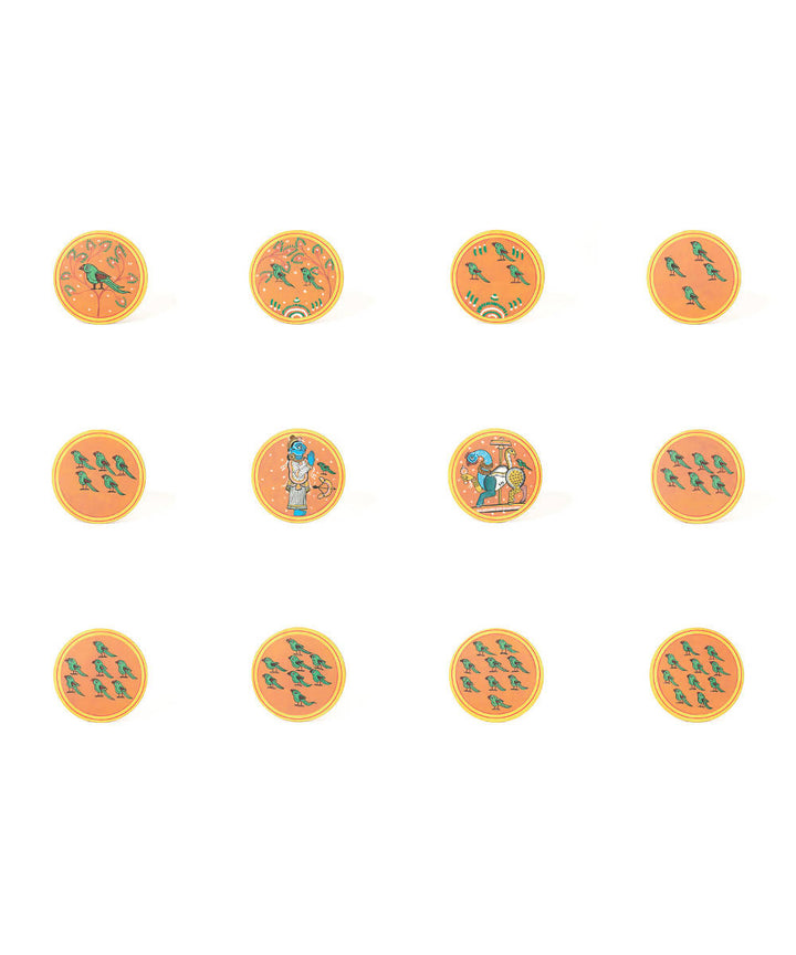 Potli ganjifa playing cards (athrangi set of 96 cards)