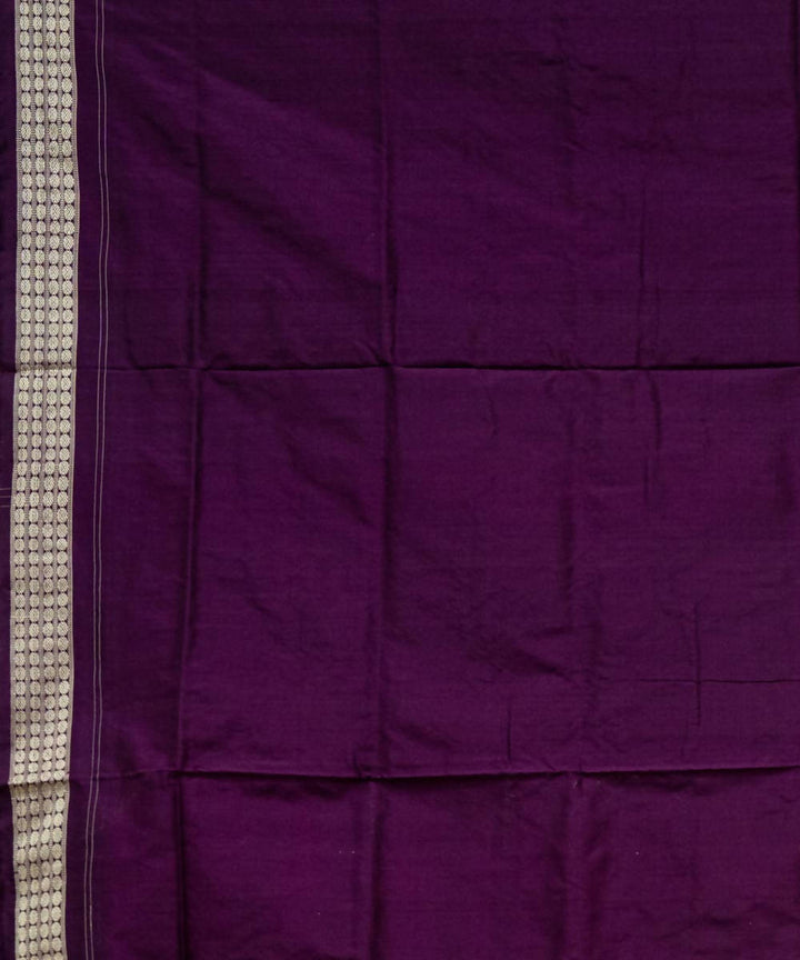 African violet bright lilac ikat silk handloom sambalpuri saree