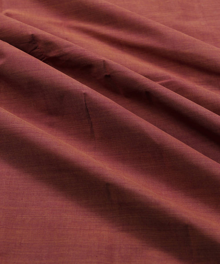 0.5m Red orange mangalgiri handwoven cotton fabric