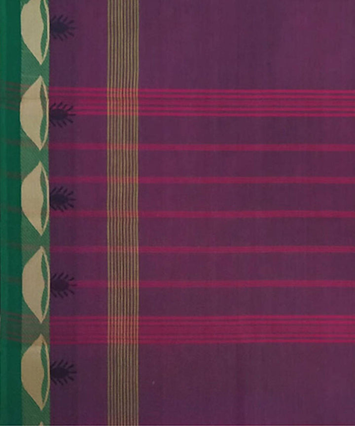 Lavender purple handwoven tamil nadu cotton saree