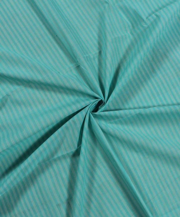 0.9m Handloom greenstripe mangalgiri cotton fabric