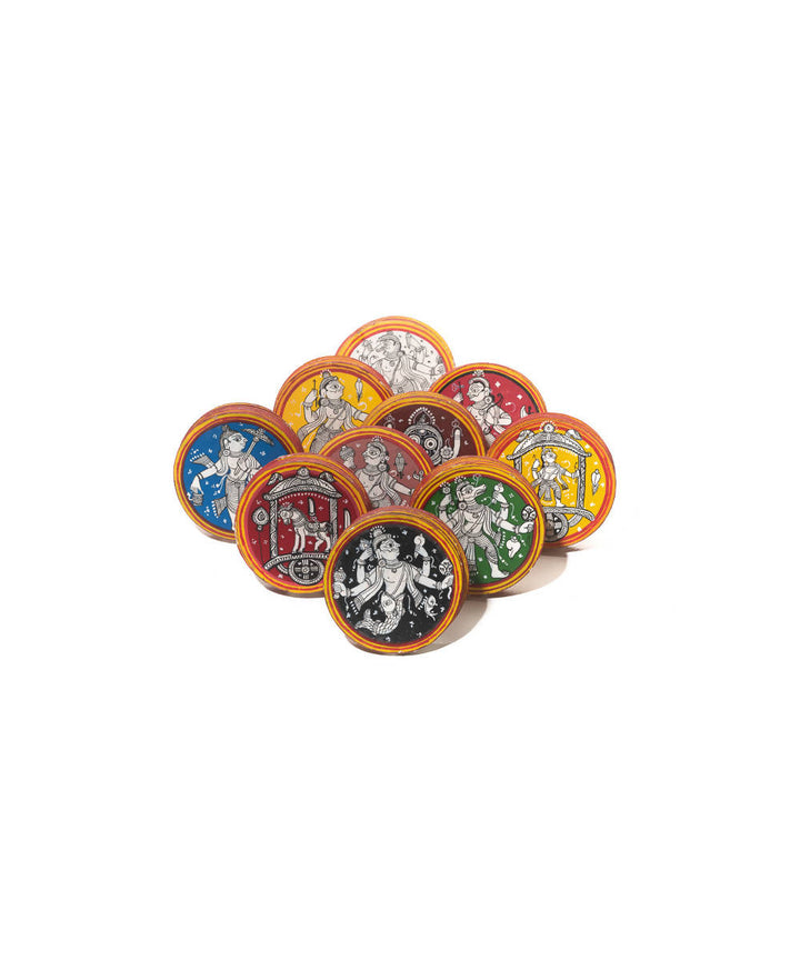 Potli handmade ganjifa playing cards (dashavatar set of 120 cards)