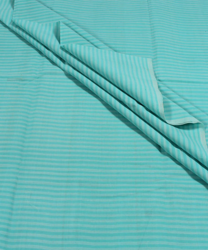 0.9m Handloom greenstripe mangalgiri cotton fabric