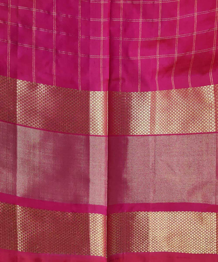 Yellow handwoven ikkat silk pochampally saree