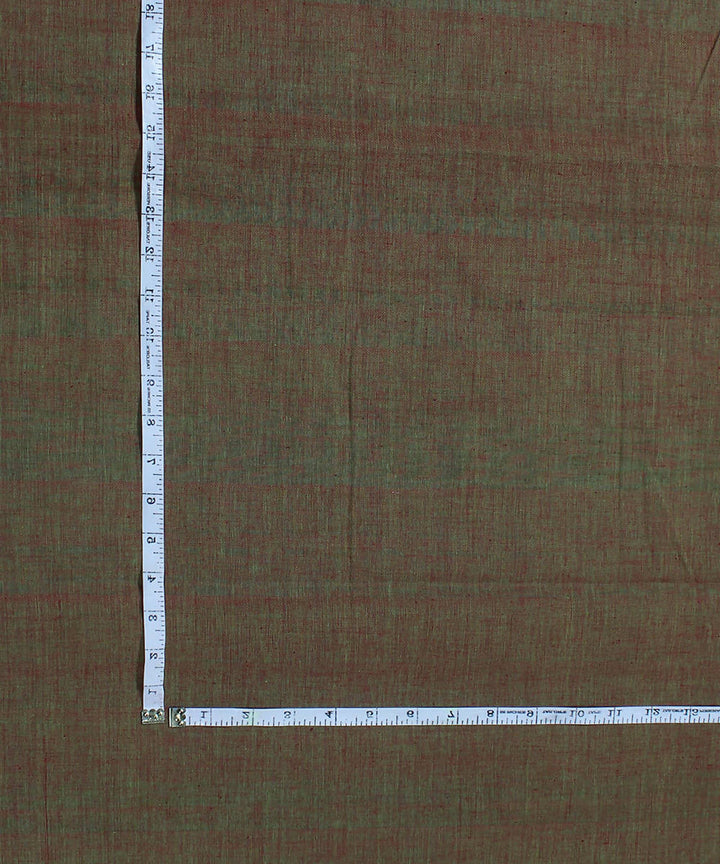 0.3m Brown aquaHandloom Cotton Fabric