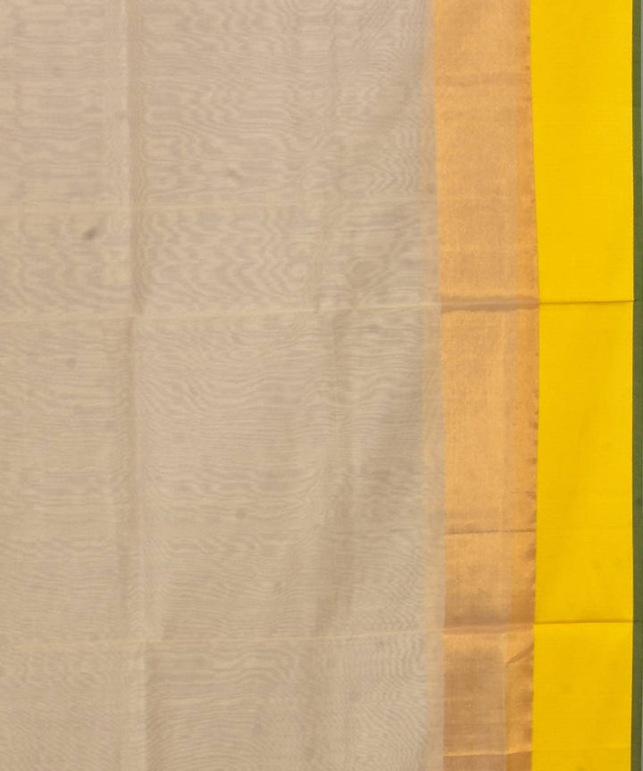 Maheshwari Cream Handloom Sico Saree