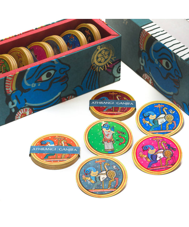 Potli ganjifa playing cards (athrangi set of 96 cards)
