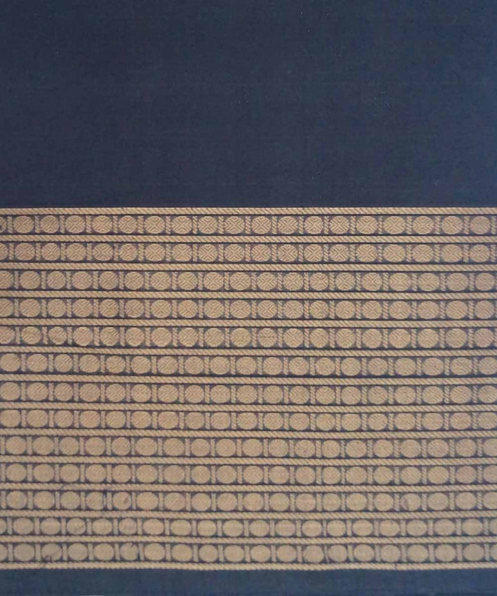 Black handwoven paramakudi cotton saree