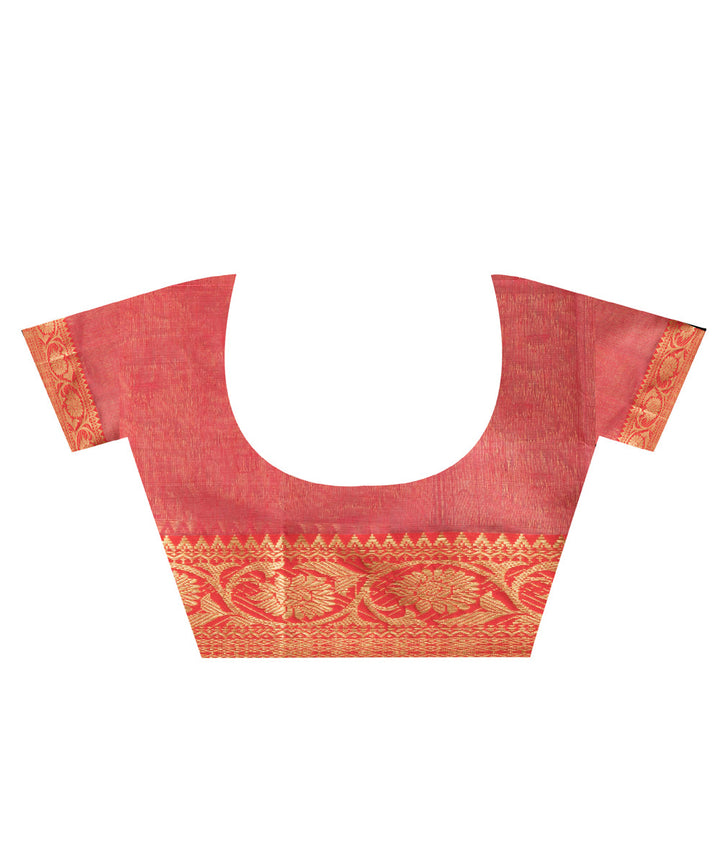 White bengal Handwoven Silk Tangail Saree