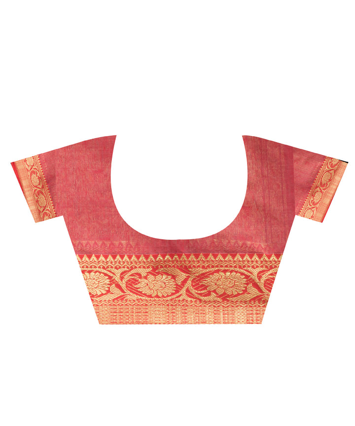 Grey bengal Handwoven Silk Tangail Saree