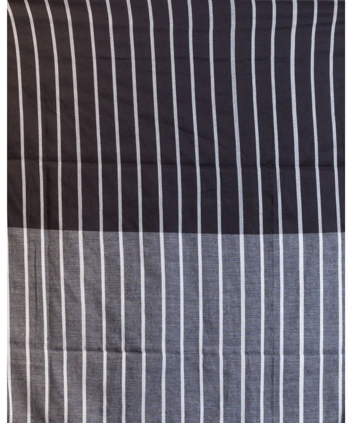 Cyan blue handwoven bengal cotton saree