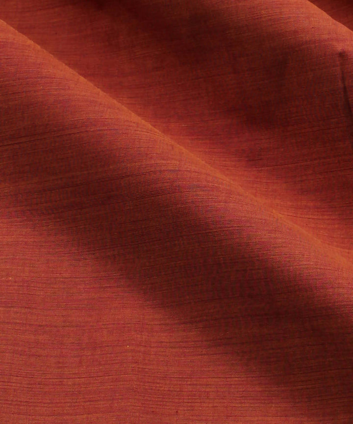 0.5m Red orange mangalgiri handwoven cotton fabric