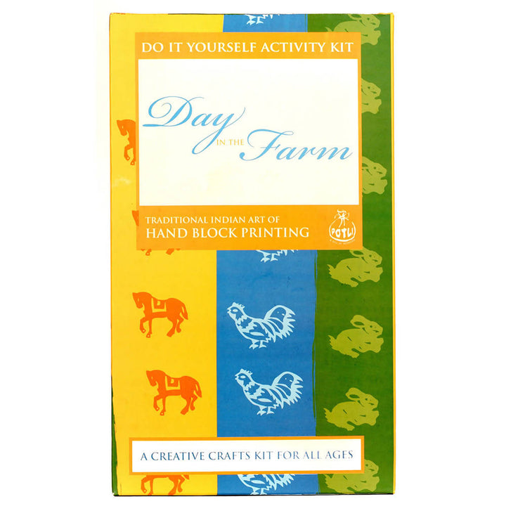 Handmade DIY Educational Wood Block Printing Kit (Day In The Farm)