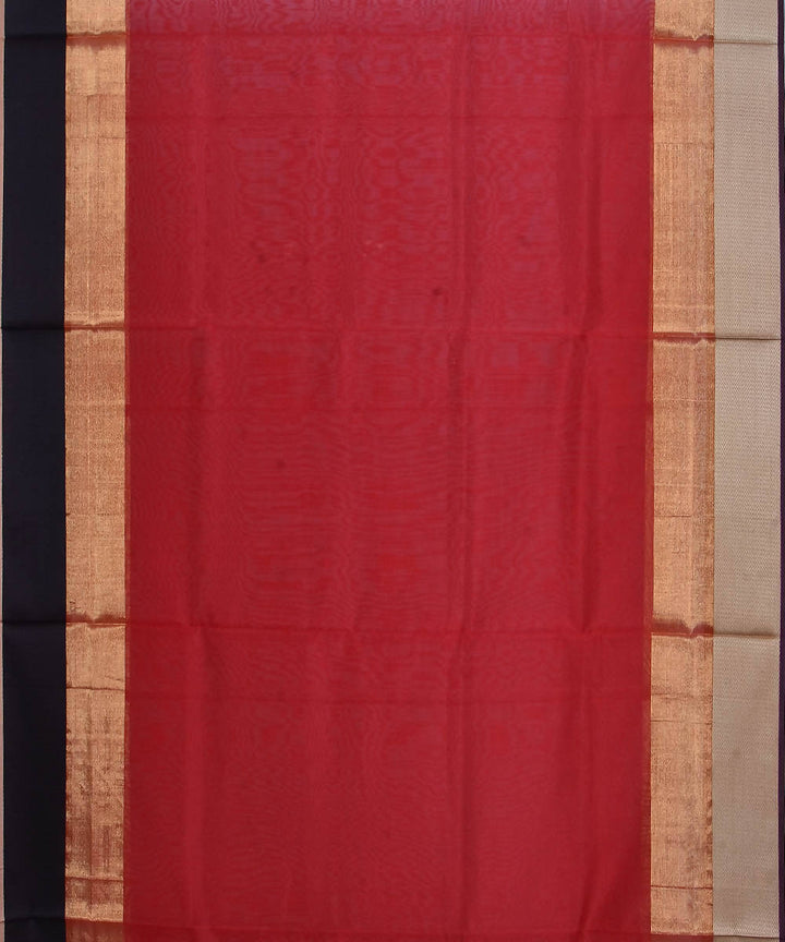 Maheshwari Handloom Red Maroon Sico Saree