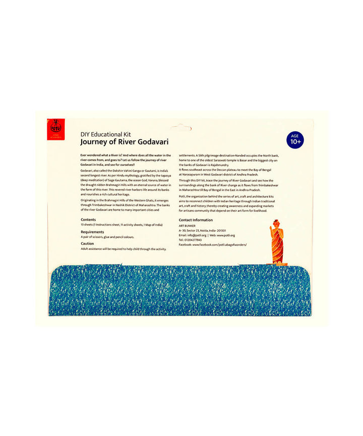Colouring Kit Learning Activity about Rivers Of India (Godavari)