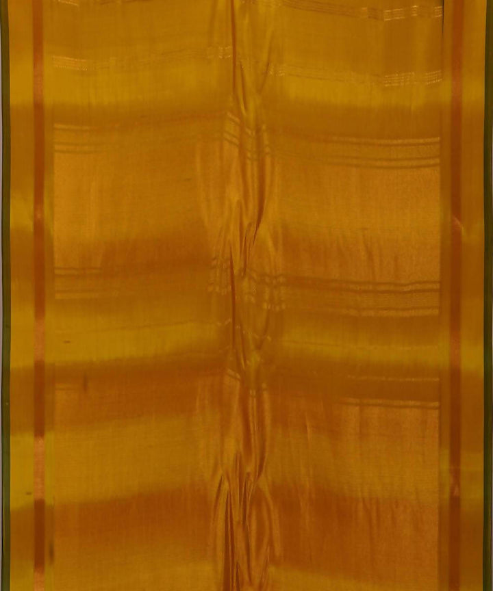blue yellow handloom gadwal brocade silk saree